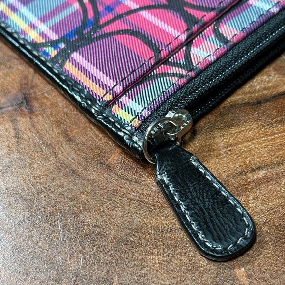 COACH Tartan Card holder/Keychain - Picture 5 of 10